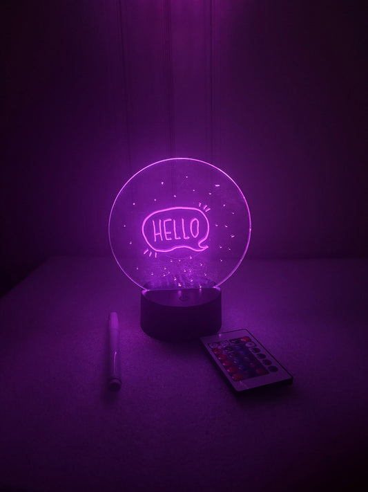 GlowBoard LED Night Lamp – Customize Your Light, Your Way!